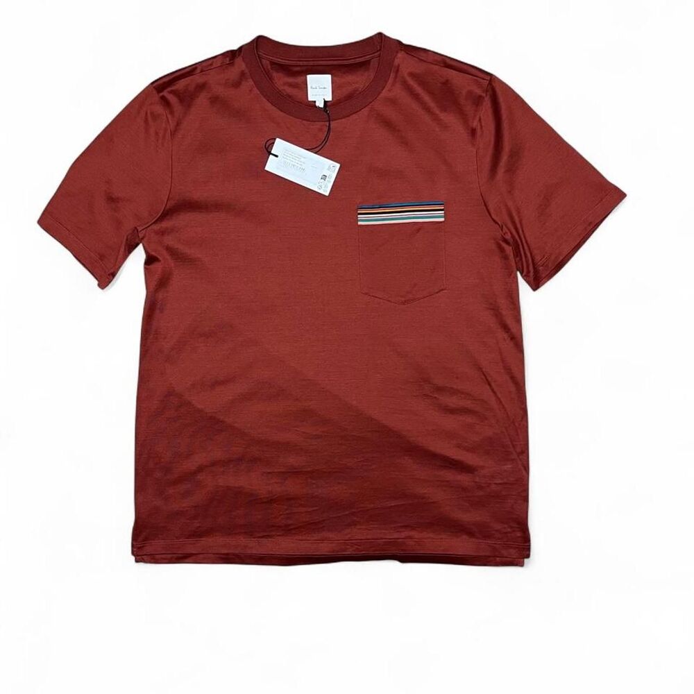 NWT Paul Smith Men's Burgundy T-shirt